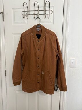 Carhartt Brown and Black Quilted Lined Jacket
